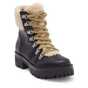 Never Worn. Steve Madden Womens Aniko  Black Round Toe Ankle Boots Size 7.5 M